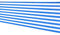 Balkon Sichtschutz - 6 Meter - 75 cm hoch - Balkonverkleidung blau weiß - Balkon Bespannung atmungsaktiv