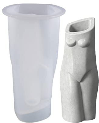 Niktule Menschlicher Körper Vase Silikonform, Frauen-Pflanzgefäß-Harz-Form, nackte weibliche Tonformen, Kristall-Epoxidharz-Handwerk, antihaftbeschichtete, Wiederverwendbare Silikonformen