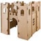 Kinder Spielhaus Ritterburg Spielburg Pappe Bastelkarton Haus Burg Papphaus Kartonhaus Papierhaus Karton Papier Playhouse Kinderhaus zum Anmalen Kingpower