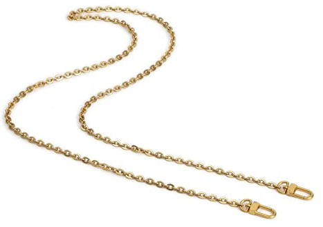 Xiazw Mini Cooper Geldbörse Kette Schulter Umhängeriemen Tasche Zubehör Charm Dekoration (Antikes Gold, 116 cm)