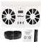 Pilipane Car Window Fan Solar Powered, Solar Car Fan,Solar Car Fan,Saving Energy Vehicle Window Cooler Fan,Solar Powered Car Exhaust Fan, Car Radiator Ventilation Fan with 3 Cooler, for Most Cars