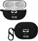 kwmobile Silicone Case Compatible with Huawei Freebuds Pro 2 Case Cover - Don't Touch My Headphones White/Black/Black