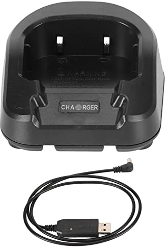 2-Wege-Radio-Ladegerät, USB-Kabel, Tischladegerät mit Kontrollleuchte, Mehrzweck-Ladegerät, Kompatibel mit der BAOFENG UV 82 UV 82HP UV 82L-Serie