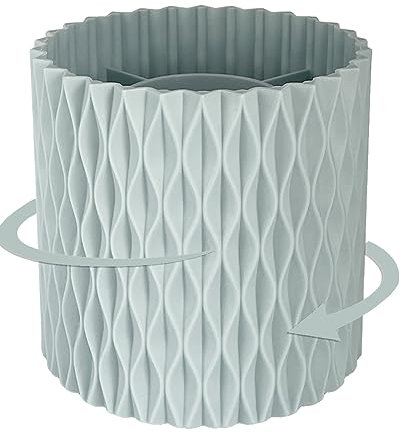 Lebenrich Porte-stylo rotatif pour bureau, 5 fentes, fournitures et accessoires de bureau esthétiques pour femmes et filles, pour accessoires artistiques, bureau, maison, bleu unique