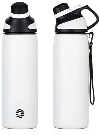 Fjbottle Gourde Isotherme avec Couvercle Magnétique - 400ml/600ml/800ml/1L/1.5L - Bouteille Isotherme Étanche sans BPA, Gourde Inox Bouche Standard, Gourde Enfant pour Sport, Gym, Voyage