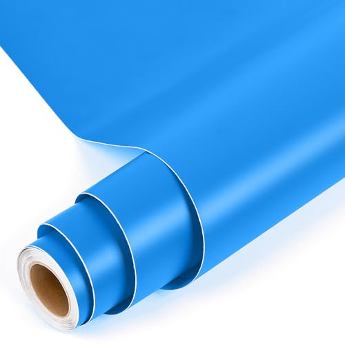Prime Vinyl selbstklebendes Vinylfolie Plotter -30cm x 305cm- matt Blau Permanentes selbstklebendes Vinyl Plotterfolie Rollen Rückseite Vinyl für Silhouette Cameo, meisten Schneidemaschine