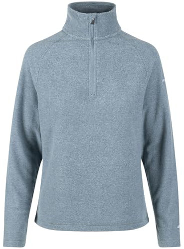 Trespass Damen Meadows Fleece-Pullover mit halbem Reißverschluss, Storm Blue, M