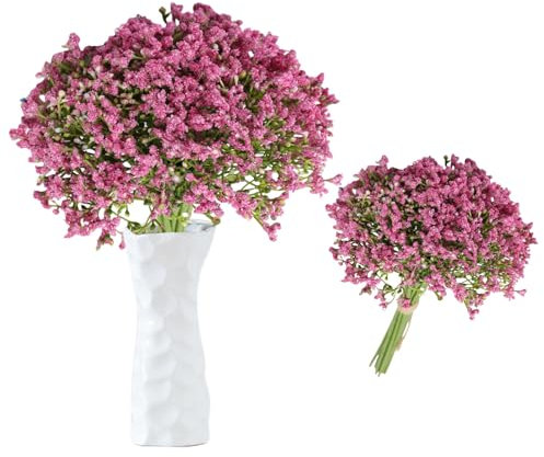 astylishome Artificial Flowers for Decoration Pink Flower Real Touch Gypsophila for Wedding Party Wreath Floral DIY Home Decor Floral Arrangements Cake Decorating 1403