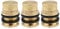 Lot de 3 bouchons de tuyau d'arrosage pratiques 1,9 cm femelle pour réservoirs d'eau et robinets d'extérieur faciles à installer