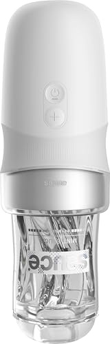 Sauce Extra Sauce Elektronischer Masturbator Mit Weißem Saucenbecher, Weiß, Ø86x275 cm
