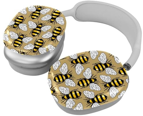 Schutzhülle für AirPods Max Kopfhörer, 2 Paar Anti-Kratz-Ohrmuscheln Abdeckung für AirPod Max, Zubehör Schutzhülle - Bumblebee Muster