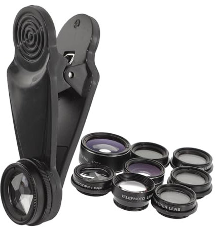 SECFOU 1set High-definition Camera Lens Kit for Smartphones Fisheye Wide Angle Macro and Lenses Easy Installation Design Compatible Phone Models