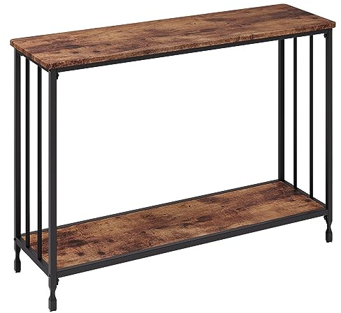 OPULENTHOME Konsolentisch schmal, Beistelltisch, Flurtisch mit Ablage, Sofatisch, Flur, Ausstellungstisch, Eingangstisch, Console Table für Wohnzimmer, 105 x 81 x 30 cm