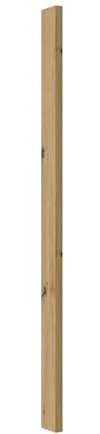 Unterschrank Passleiste Eiche Artisan Küche Stilo Küchenzeile Küchenblock Einbauküche - Breite 5,50 cm x Höhe 81,50 cm x Tiefe 1,60 cm.