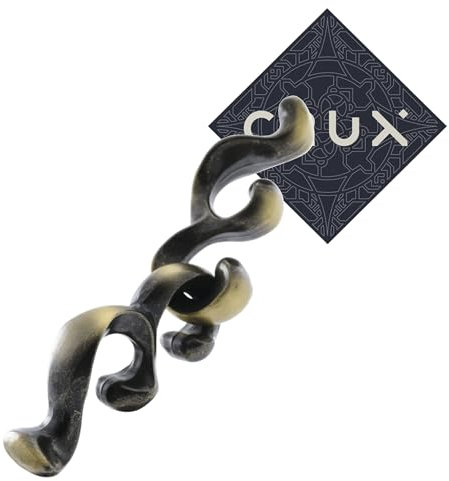 Hanayama Cast Baroq Puzzle - Level 4 of 6 Challenging Adult Puzzle - Includes Crux Sticker