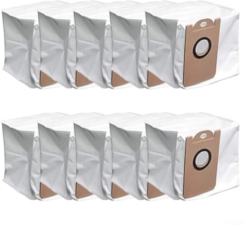 Feegow Lot de 10 sacs à poussière pour aspirateur robot Cleanova W11, accessoires de sacs à vidange automatique, tissu non tissé de grande capacité