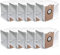 Feegow Lot de 10 sacs à poussière pour aspirateur robot Cleanova W11, accessoires de sacs à vidange automatique, tissu non tissé de grande capacité
