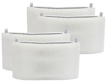 PUREBURG Replacement Filter Compatible with Blueair Blue Pure 511i Max Air Purifier, 4-Pack H13 HEPA Activated Carbon, 2-in-1 Air Purification, Dust, Volatile Organic VOCs and Odor