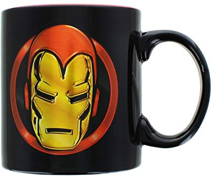 Iron Man Marvel 20oz Black Coffee Mug