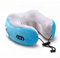 Humiie - Coussin massant shiatsu à mémoire de forme/massage cervical et cou relaxant avec batterie USB rechargeable/idéal comme coussin de voyage et idée de cadeau
