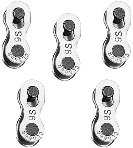 5 Pares de Eslabón Perdido de Bicicleta, Eslabón de Cadena de Bicicleta para Cadena de 6, 7, 8, 9, 10 Velocidades, conector de Eslabón de Cadena Bicicleta de Montaña de Carretera (9 Velocidades)