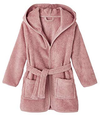 VERTBAUDET Peignoir de bain enfant à capuche Vieux rose 8A