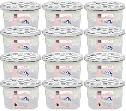 Taylor & Brown Pack of 18 Scented Interior Dehumidifier Condensation Remover Moisture Absorber Damp Mould in Home Kitchen Wardrobe Bedroom Caravan Office Garage Bathroom Basement 500ml (Vanilla)