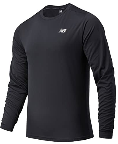 New Balance Core Run Long Sleeve T-shirt, Men, Black, L
