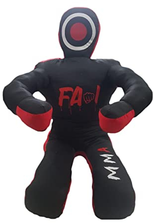 MMA Wrestling Grappling Dummy, Werfen, Boxen, Üben, Karate, Judo, BJJ, Premium-Leinwand, sitzend, Leinwand – ungefüllt (177,8 cm)