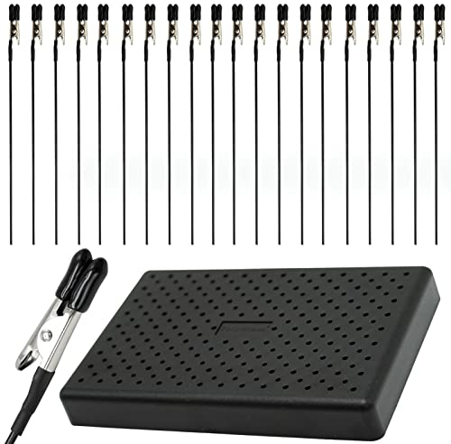 Set di morsetti per pittura a spruzzo, Alta qualità 20 pezzi Clip a coccodrillo con supporto di base per aerografo Hobby Model Parts Models Assemblare, Kit Colori Modellismo per Fai Da Foto, Memo