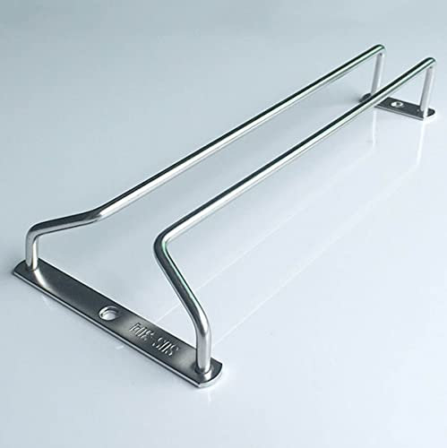 Weingläser-Regal unter dem Schrank, Weinglas-Halter, Stielglas-Aufhänger, Gläserschiene Gläserhalter, Edelstahl, für Schrank, Küche, Bar (Size : 60x11.5cm(23.6x4.5in))