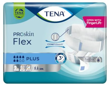 Tena - Tena Proskin Flex Plus (Size L) Incontinence Pad - 30 Pieces