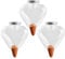 3 Pcs Wasserspender Pflanzen Groß 500ml, PVC Automatische Bewässerung Zimmerpflanzen, 12x12x6cm, Selbstbewässerung Blumen Bewässerungskugeln Transparent, Gießkugeln für Topfpflanzen Gartenpflanze