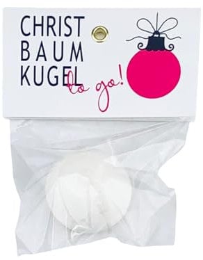 schenken-24 10 Stück, Christbaumkugel 'to go'