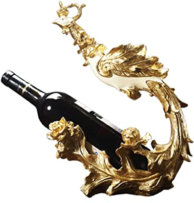 RUVOO Weinflaschenhalter Weinregal Harz Weinregal Nordic Creative Phoenix Weinhalter Couchtisch Dekoration Wein Flaschenständer Wohnkultur Flaschenregal Flaschenregal Weinregale