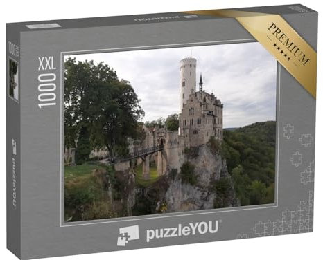 Puzzle 1000 Teile XXL „Schloss Lichtenstein, Deutschland“ – aus der Puzzle-Kollektion Burgen