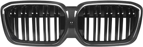 Auto Frontschürze Grill für BMW iX3 G08i 2022,Frontgrill Mittel netz gitter Montage rahmen abdeckung Außen Bodykit Teil,B-dry Carbon Fiber