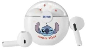 Cute Stitch White Small Wireless Bluetooth In Ear Earphone Headphone for Kids