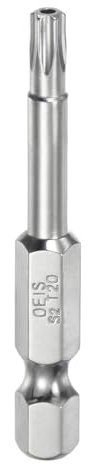 sourcing map T20 Security Torx Bit 1/4 Hex Shank 2 Long S2 Steel Magnetic Tamper Resistant Star Bits Screwdriver Torx Head with Hole for Driver Drill Bits Remove Fastening Screws