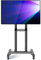WNJQBY Soporte de TV móvil con ruedas para televisores y monitores planos de 26 a 55 pulgadas, carrito de TV Max VESA 400 x 400 mm hasta 90 libras, soporte de TV rodante de altura ajustable con