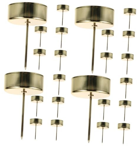 ABOOFAN 24 STK Kerzenhalter Teelichttasse für den Urlaub Kerzenbasis Votivkerzenständer christbaumkerzen Halterung Christbaum kerzenständer Kerzenbecher aus Metall Gastgeschenke Eisen