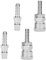 YUGUOLAN 4 Stück Druckluftkupplung, 8 mm, Metrisch Kegelig, Kupplung, Silber