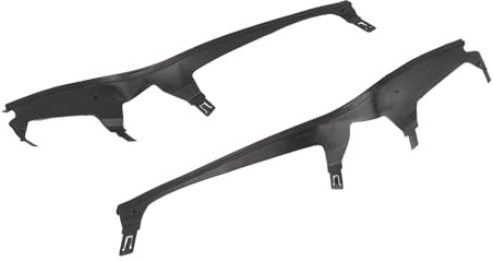 Paar Obere Scheinwerfer-Abdeckleiste 63126934751, Obere Scheinwerferdichtung für 3er E46 Coupe Cabrio, LCI, Xenon-Halogen-Scheinwerfer, ABS-Material