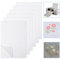HJZHII 6 Stück A4 Stickvlies Wasserlöslich Selbstklebend,29.7x21cm Stickvorlagen Wasserlöslich,Wasserlösliches Stickvlies Bedruckbare Blank Embroidery Stickmaschine Für Anfänger Drucken Zeichnen Hand