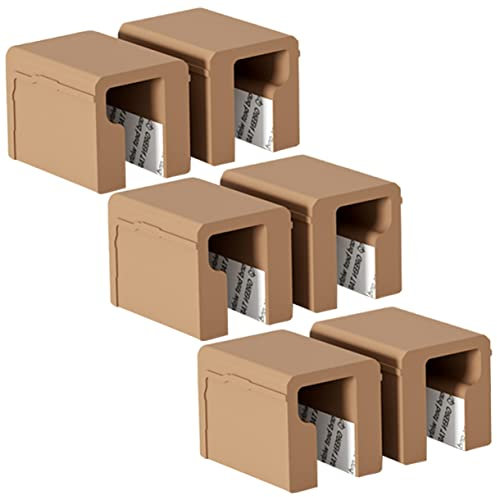 CRILSTYLEO Kantenschutz Für Griff Schrank 12 STK Anti-kollisions-Ecke Aus Silikon Ecken Schlösser Überspannungsschutz Rand Safety Schubladenschrank Eckschutz Für Babys Eckstoßstangen Kieselgel Coffee