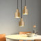 Deboola Pendelleuchte Esstisch Hängelampe Vintage - Esstischlampe Esszimmer Gold Design 3 Flammig Rund Esszimmerlampe E27 Hängeleuchte für Wohnzimmer Arbeitszimmer- Ohne Leuchtmittel