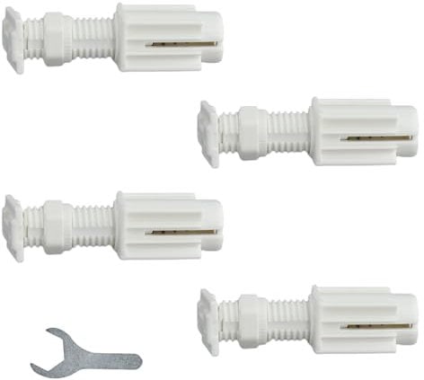 Gkhlg 4 Pack No Drill Blinds for Windows POM Material Blind Brackets for Easy DIY Installation Adhesive No Screw Blinds for Privacy Light Control in Kitchen Bedroom Living Room Office