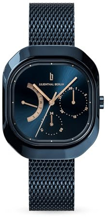 Lilian Thal Berlin Damen Armbanduhr Blau 10 Stück Armband