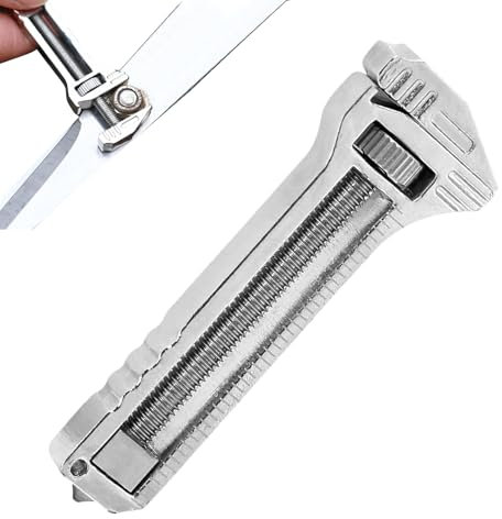 Herramienta compacta de titanio de acero inoxidable, para camping, jardinería y reparación al aire libre, dispositivo ligero de 21 g, abridor de botellas ajustable y extractor de uñas, y rellenos de