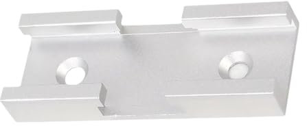 MotiveTech T Shape Track with Cutting Angle Features, Double Cut Jig Profile for Router Tables, Silvery